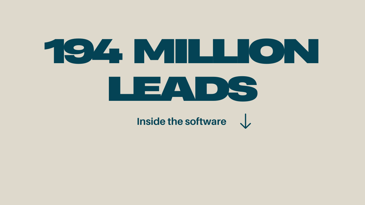 Inside the 194 million leads software. - GoHighLevel